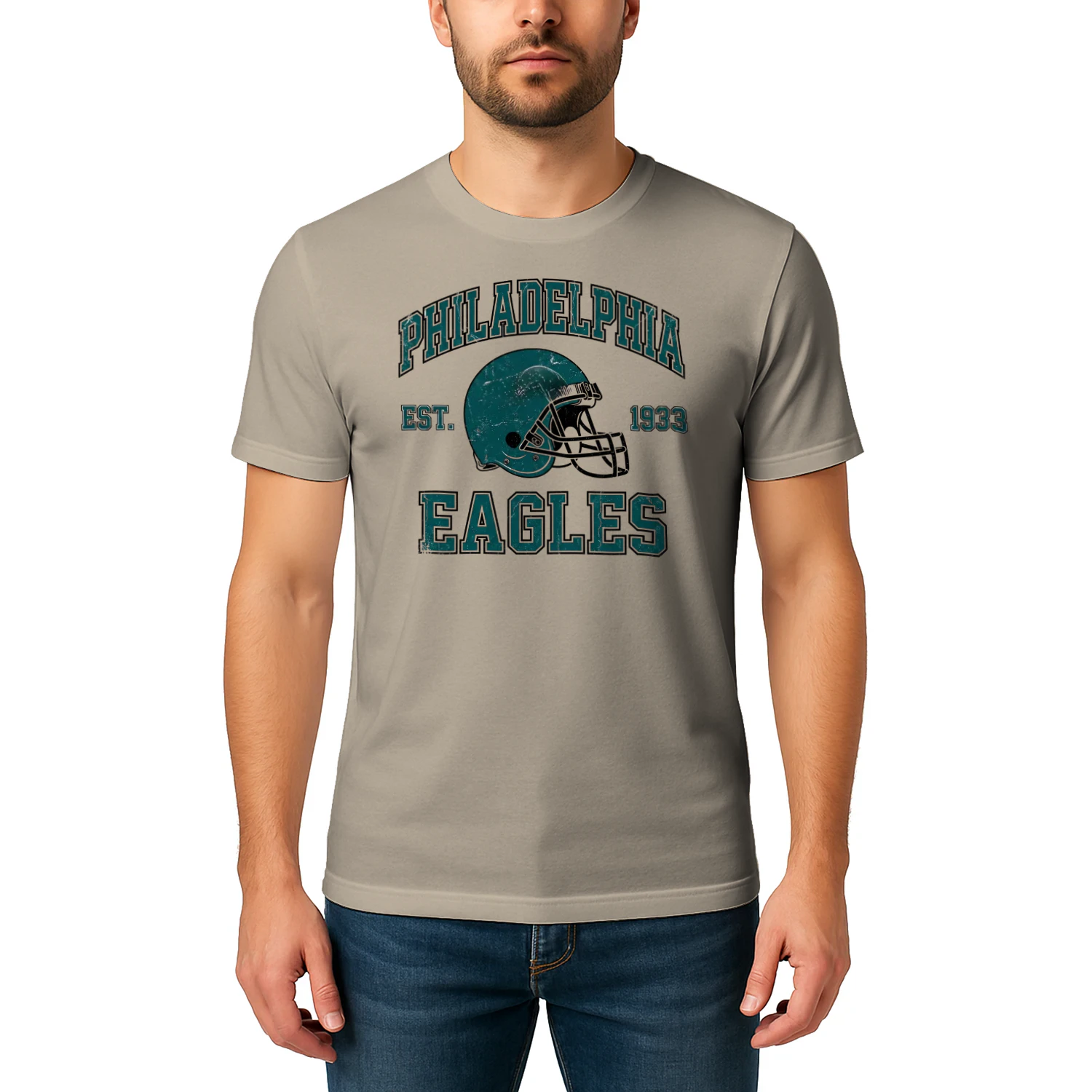 Philadelphia Football Fan T-Shirt Midnight Green Game Day Graphic Tee 🏈 Show Your City Spirit,