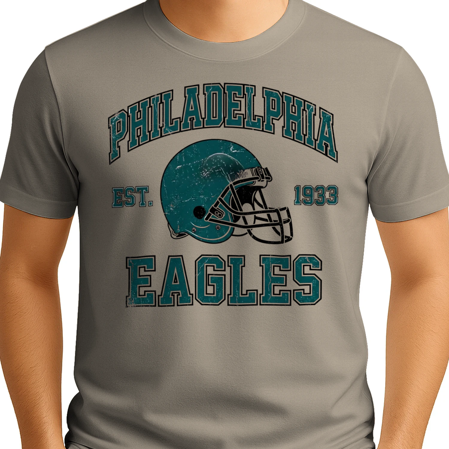 Philadelphia Football Fan T-Shirt Midnight Green Game Day Graphic Tee 🏈 Show Your City Spirit,
