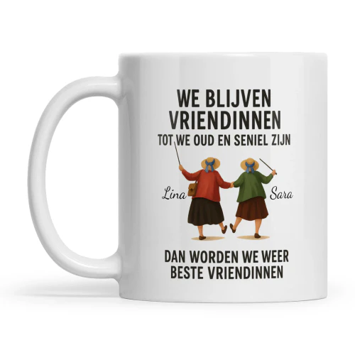 Grappig Cadeau Beste Vriendin: Oud en Seniel	