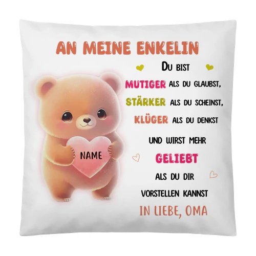 Personalisiertes Kissen