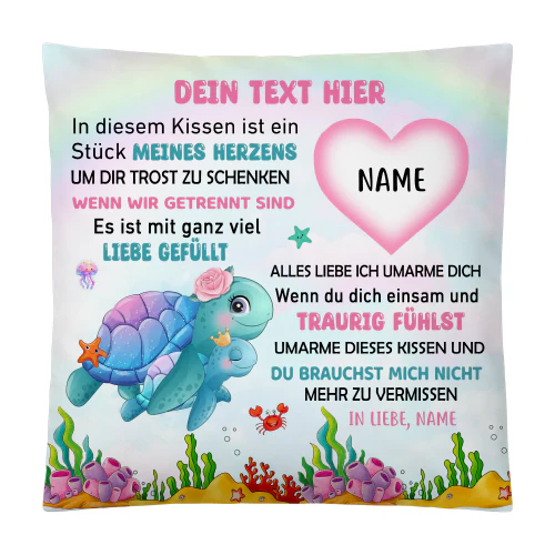Personalisiertes Kissen