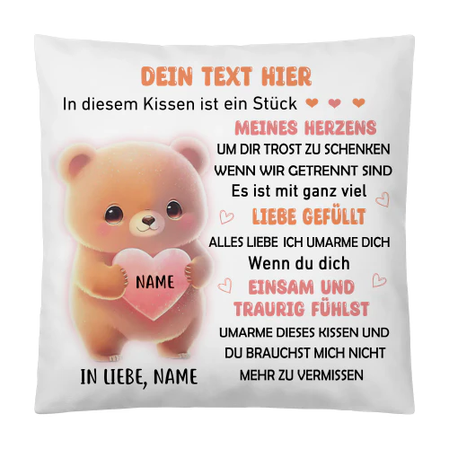 Personalisiertes Kissen