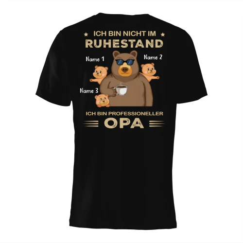 T-Shirt für einen Opa mit drei Enkelkindern