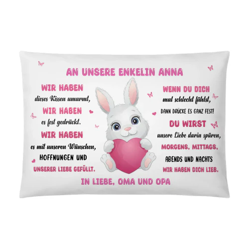 Personalisiertes Kissen
