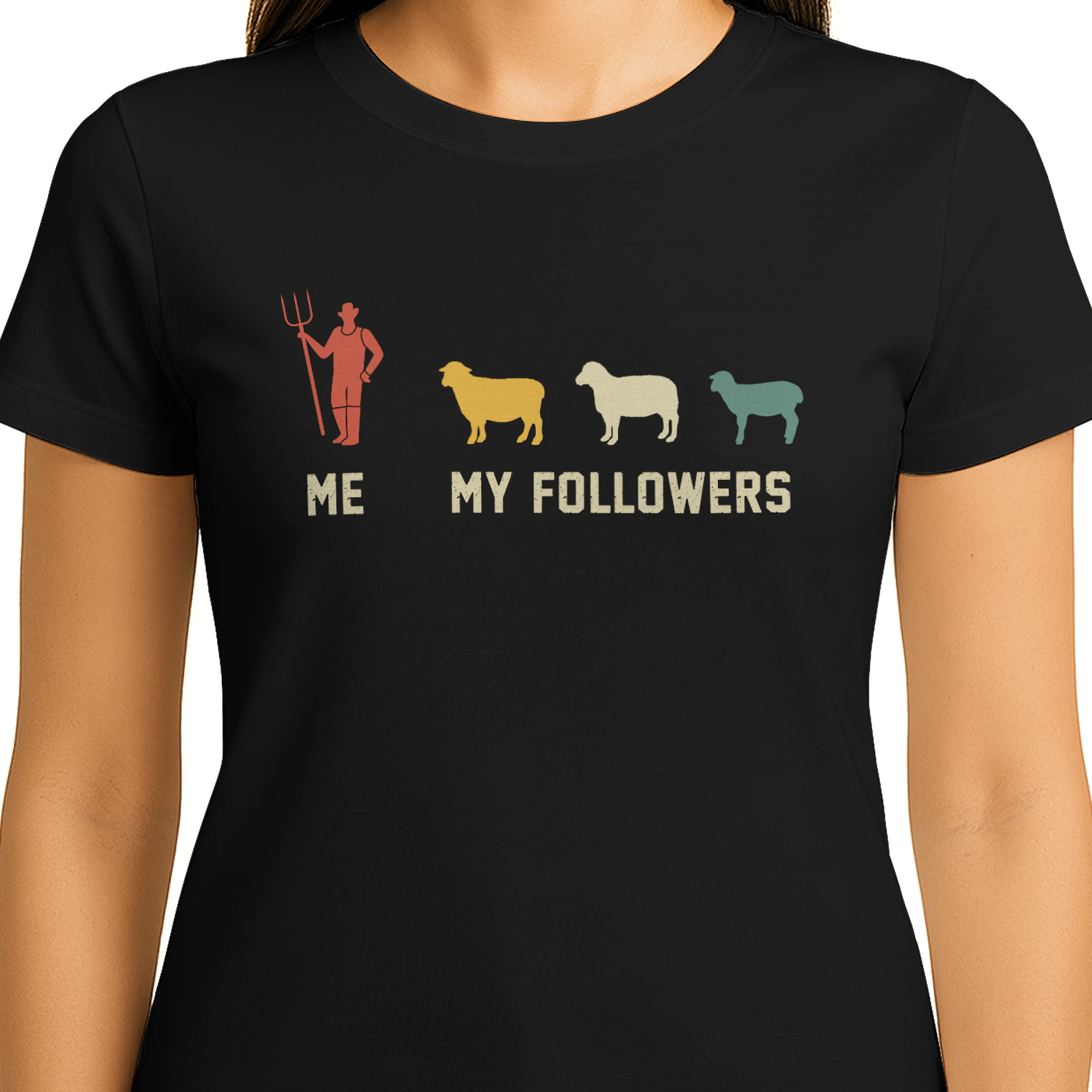 Me and my followers sheep retro 