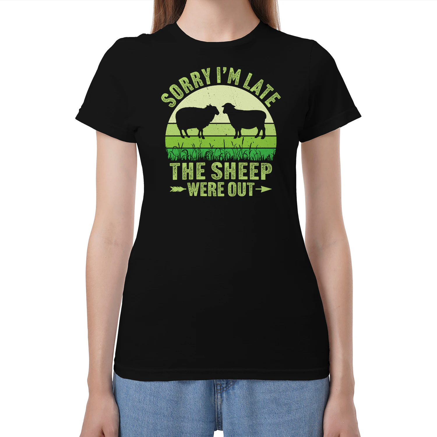 sorry i'm late the sheep were out 