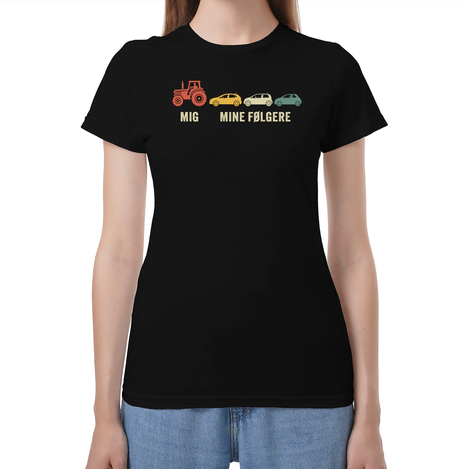 MIG MINE FØLGERE tractor t-shirt for farmer 26