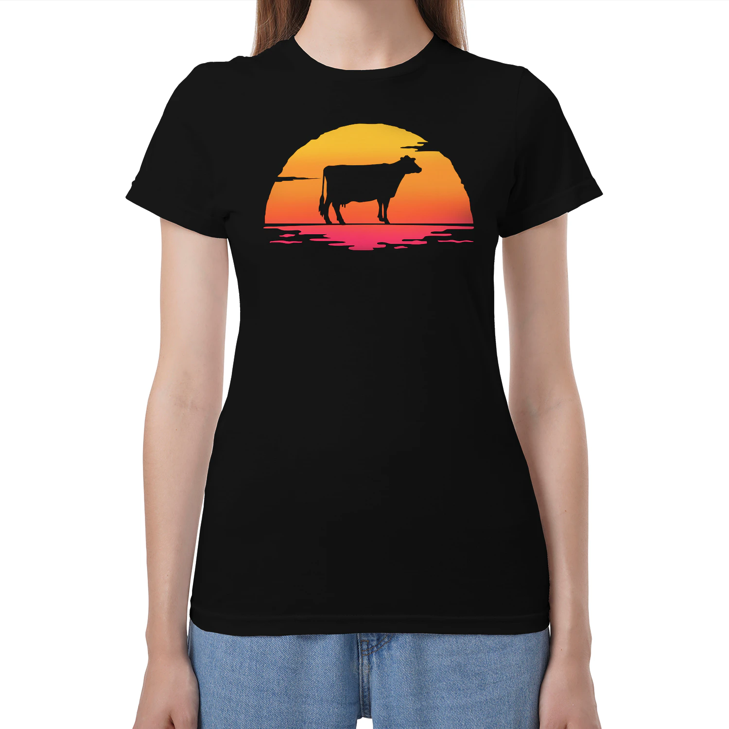 sunrise cow 