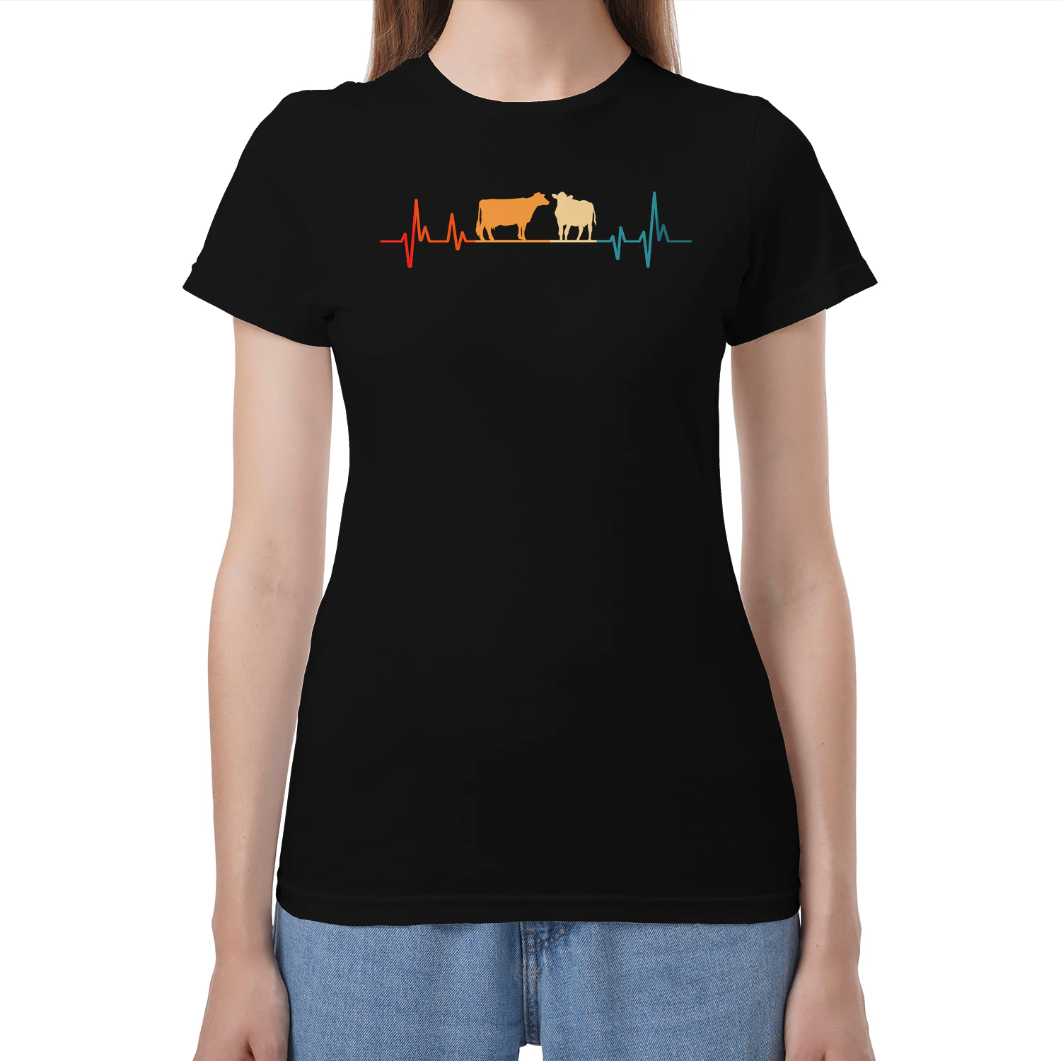 retro cows