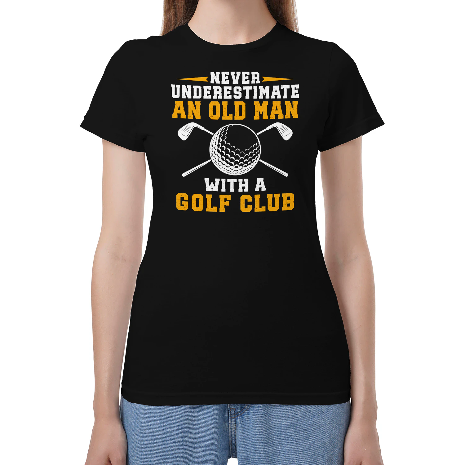 never underestimate an old man with a golf club