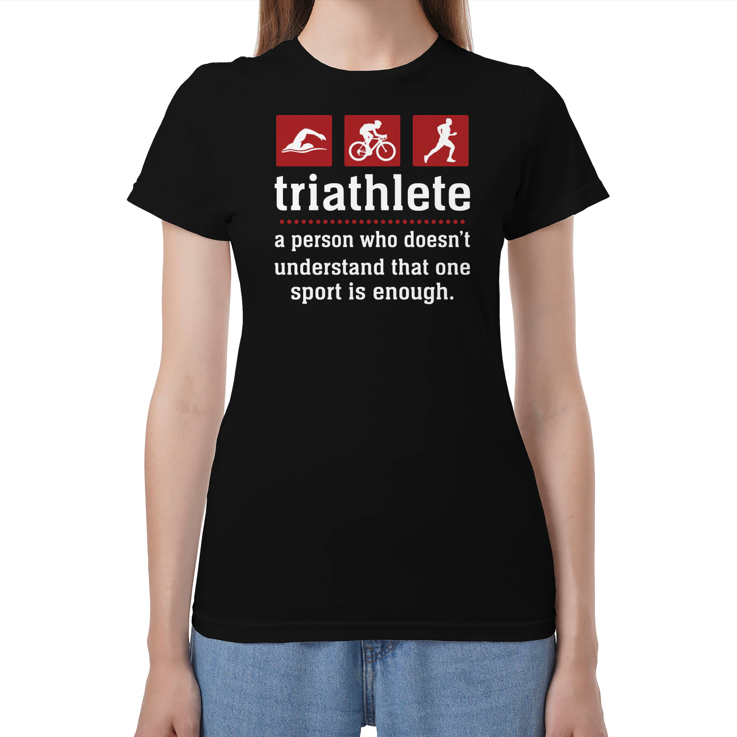 triathlete a person who doesn't understand that one sport is hard enough
