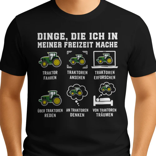 Dinge, die ich in meiner Freizeit mache Traktoren fahren