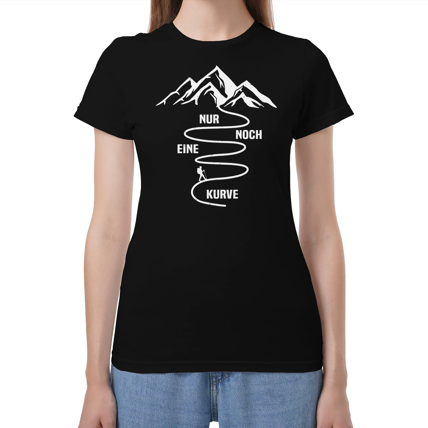 Nur Noch Eine Kurve Wandern t-shirt