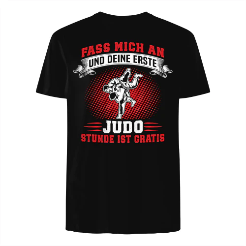 Fass mich an und deine erste judo Stunde ist gratis