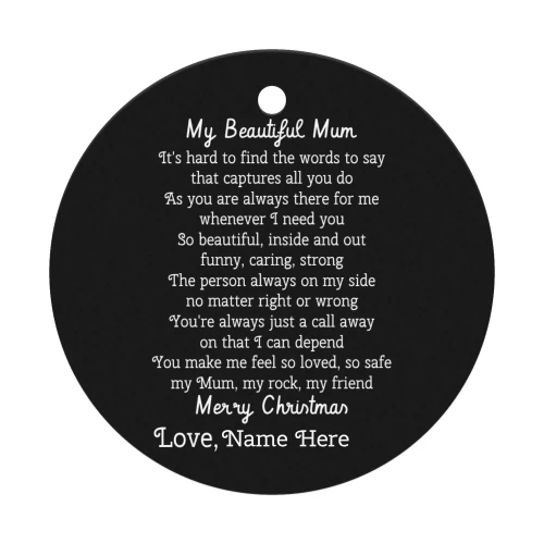 My Beautiful Mum Merry Christmas customizable special 