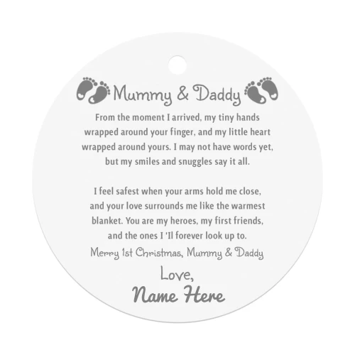 Baby’s First Christmas Gift for Parents
