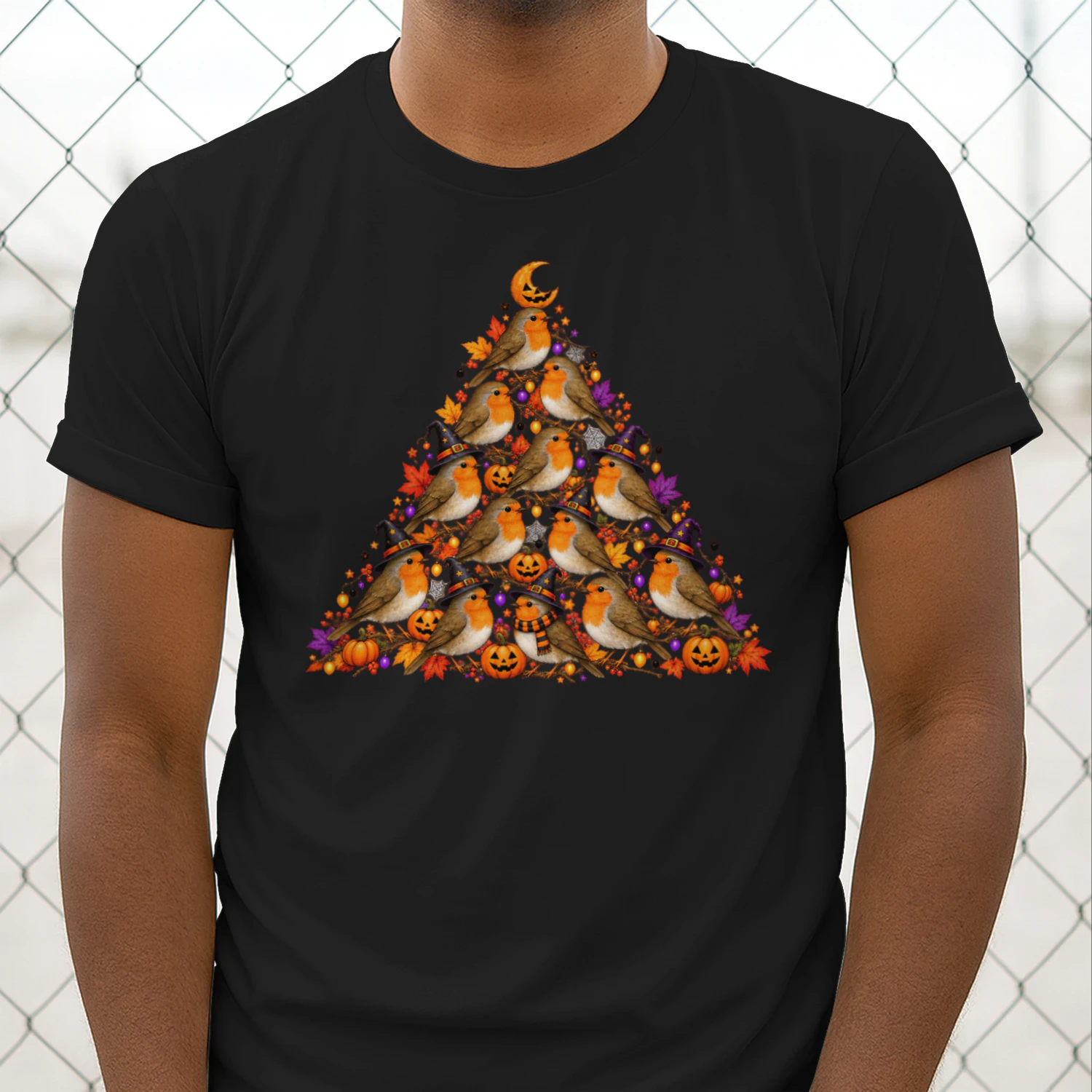 Robin Halloween Tree T-Shirt