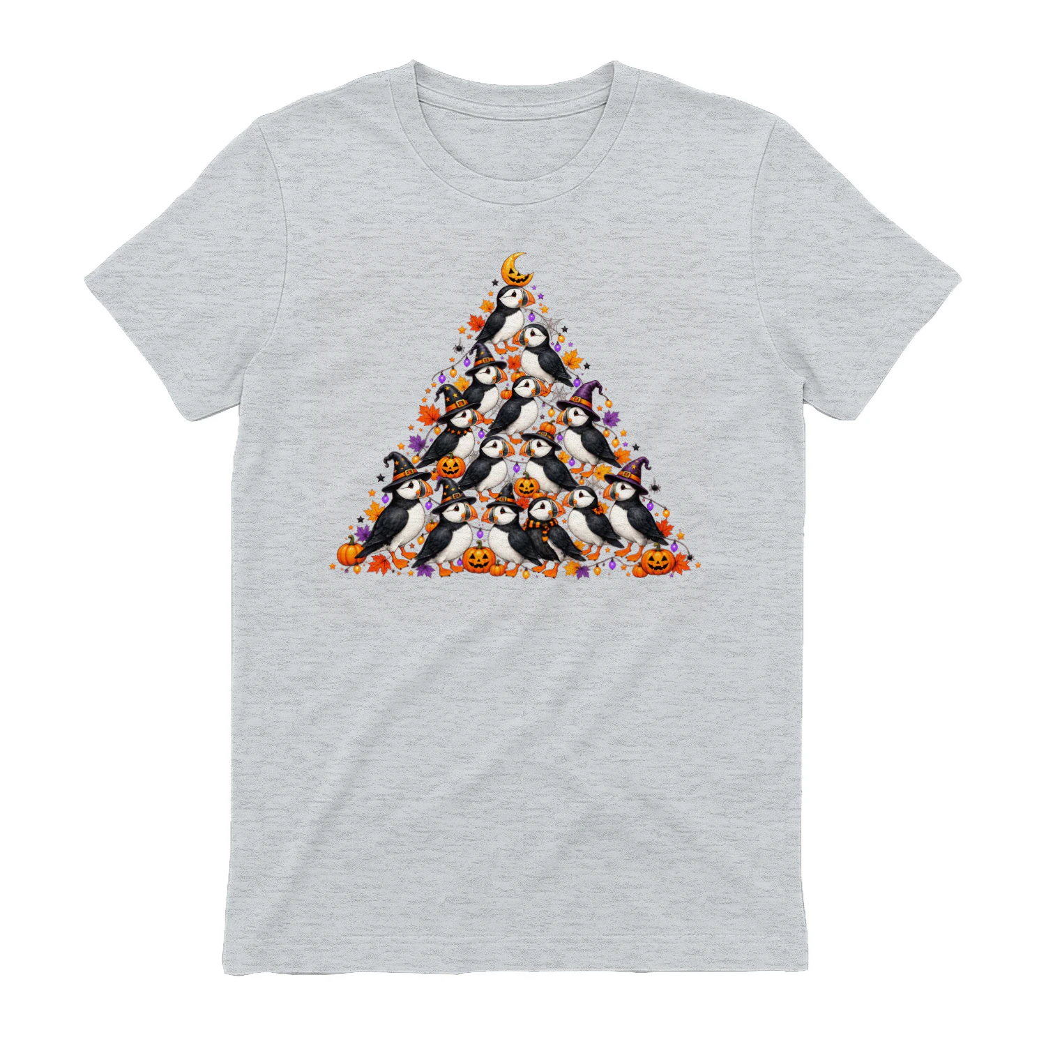 Puffin Halloween Tree T-Shirt
