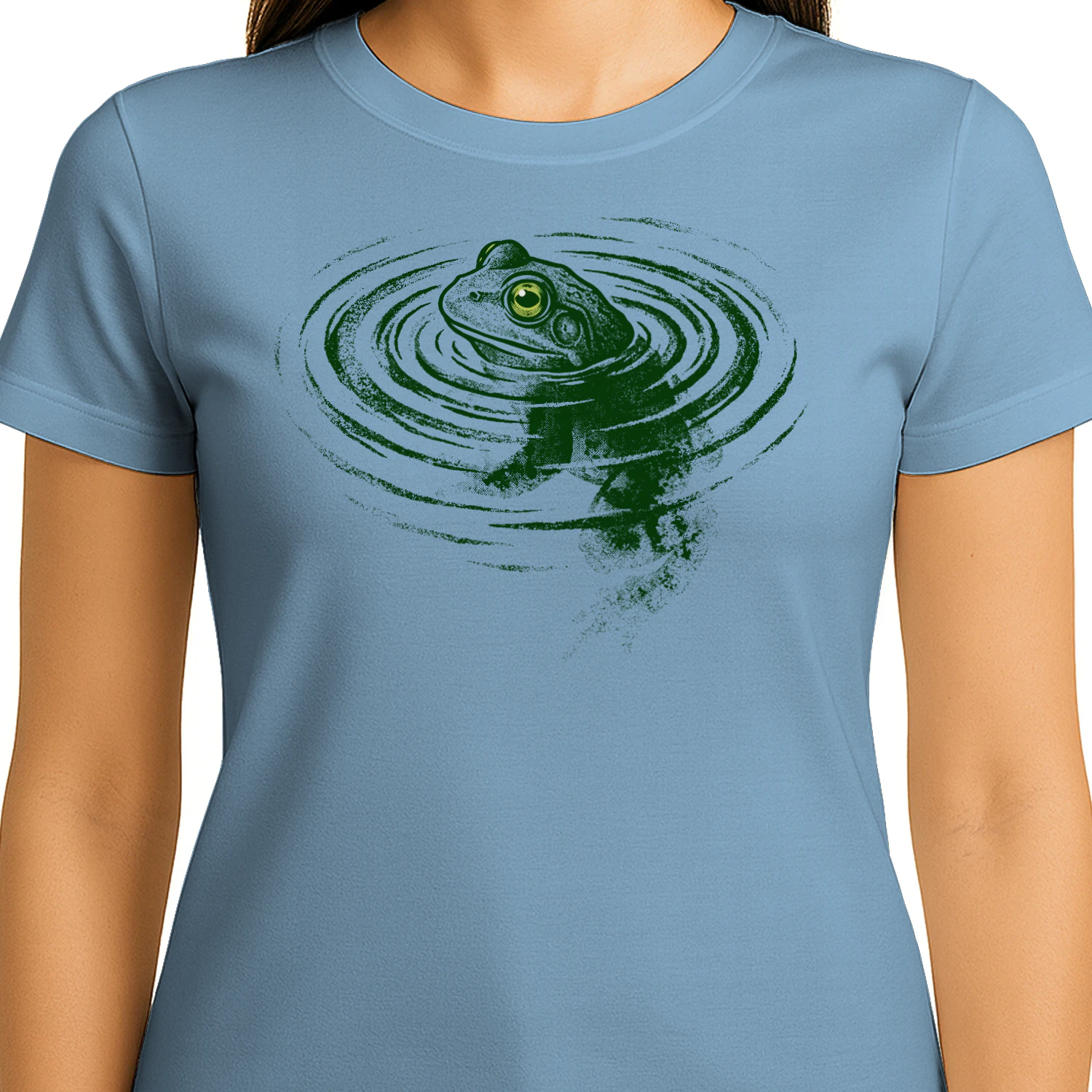 Vintage Frog Water Ripples T-Shirt