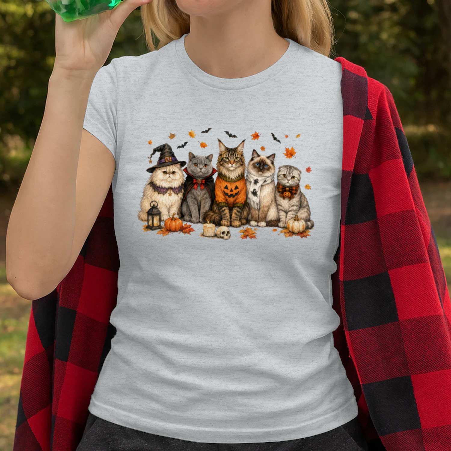 Cat Halloween Fall T-shirts