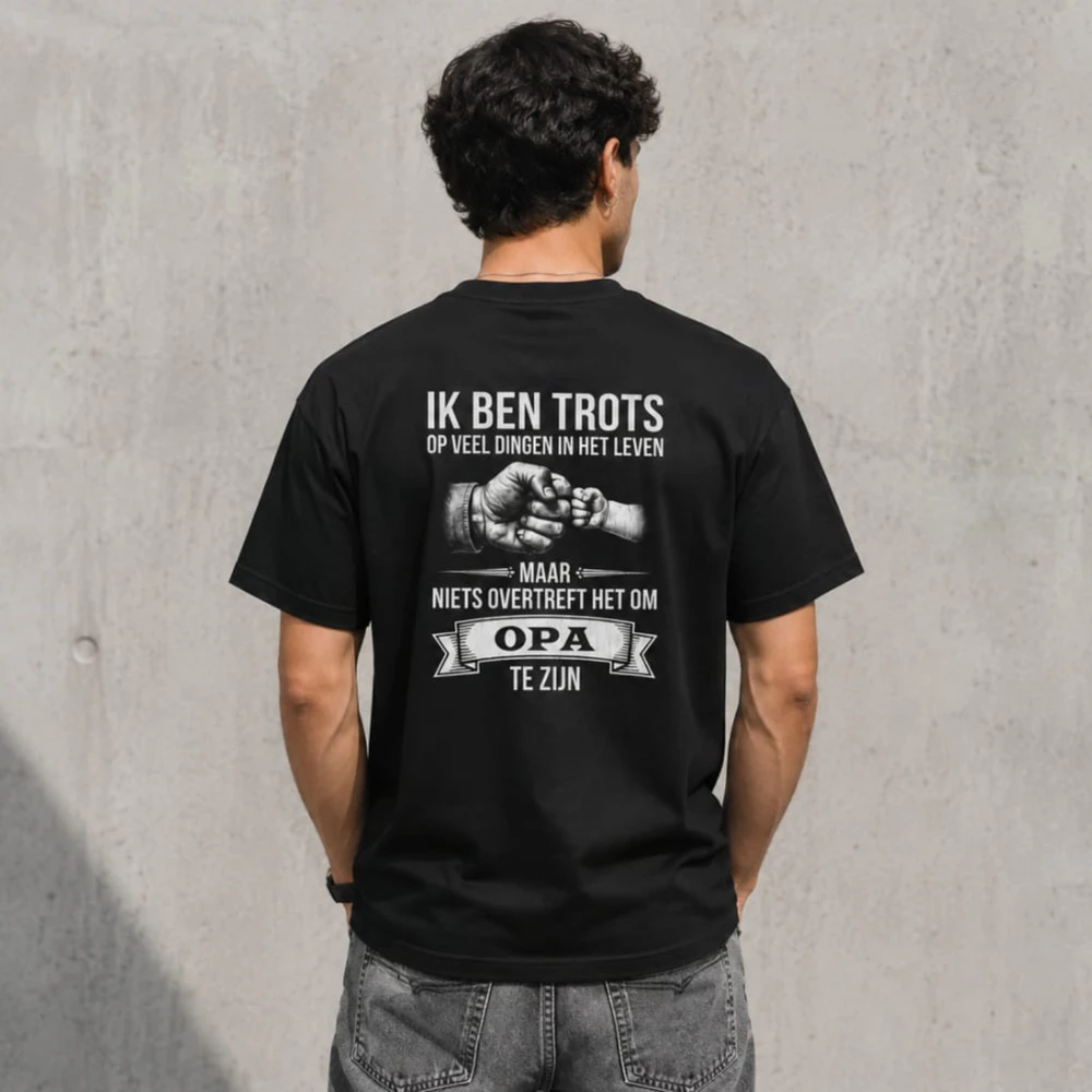 Gepersonaliseerd T-shirt Familie – Cadeau voor Opa Papa Oma Mama...