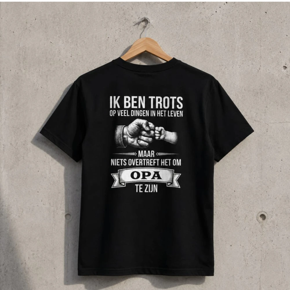 Gepersonaliseerd T-shirt Familie – Cadeau voor Opa Papa Oma Mama...