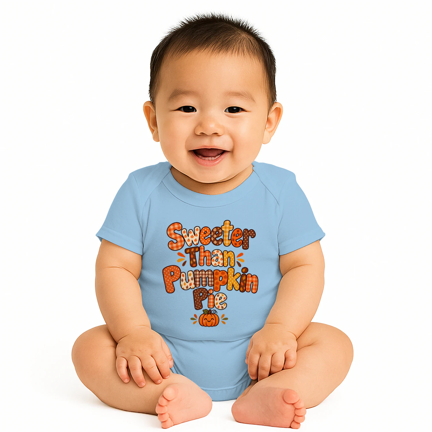 Sweater Weather Pumpkin Pie Baby Bodysuit