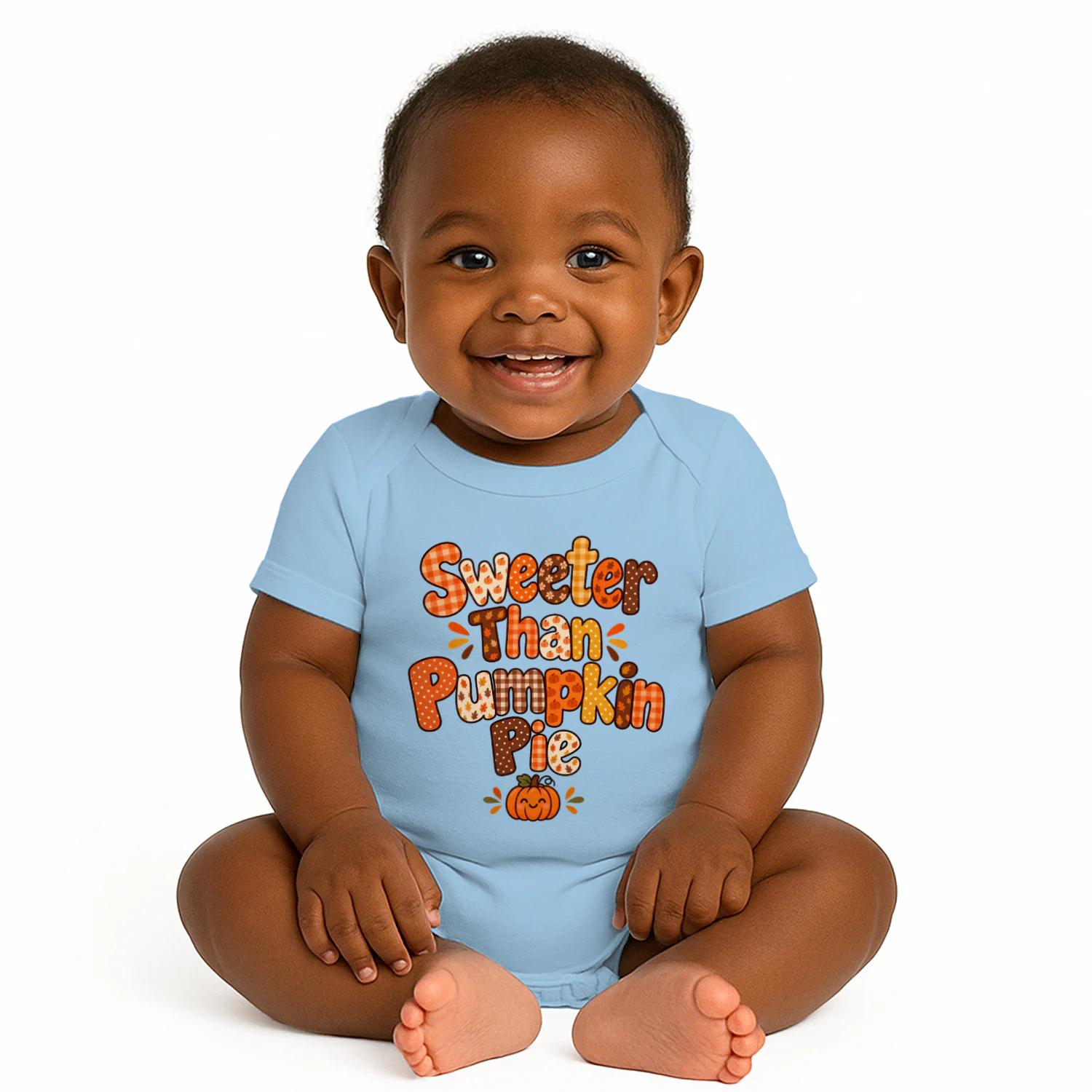 Sweater Weather Pumpkin Pie Baby Bodysuit