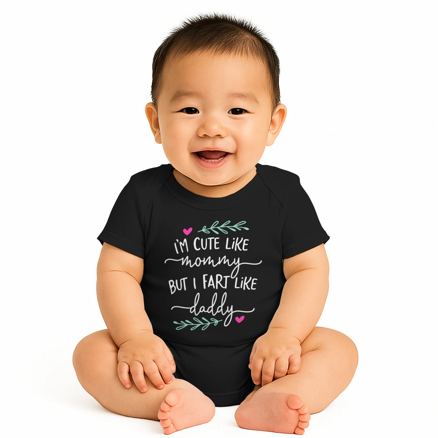 I'm Cute Like Mommy But I Fart Like Daddy Onesie