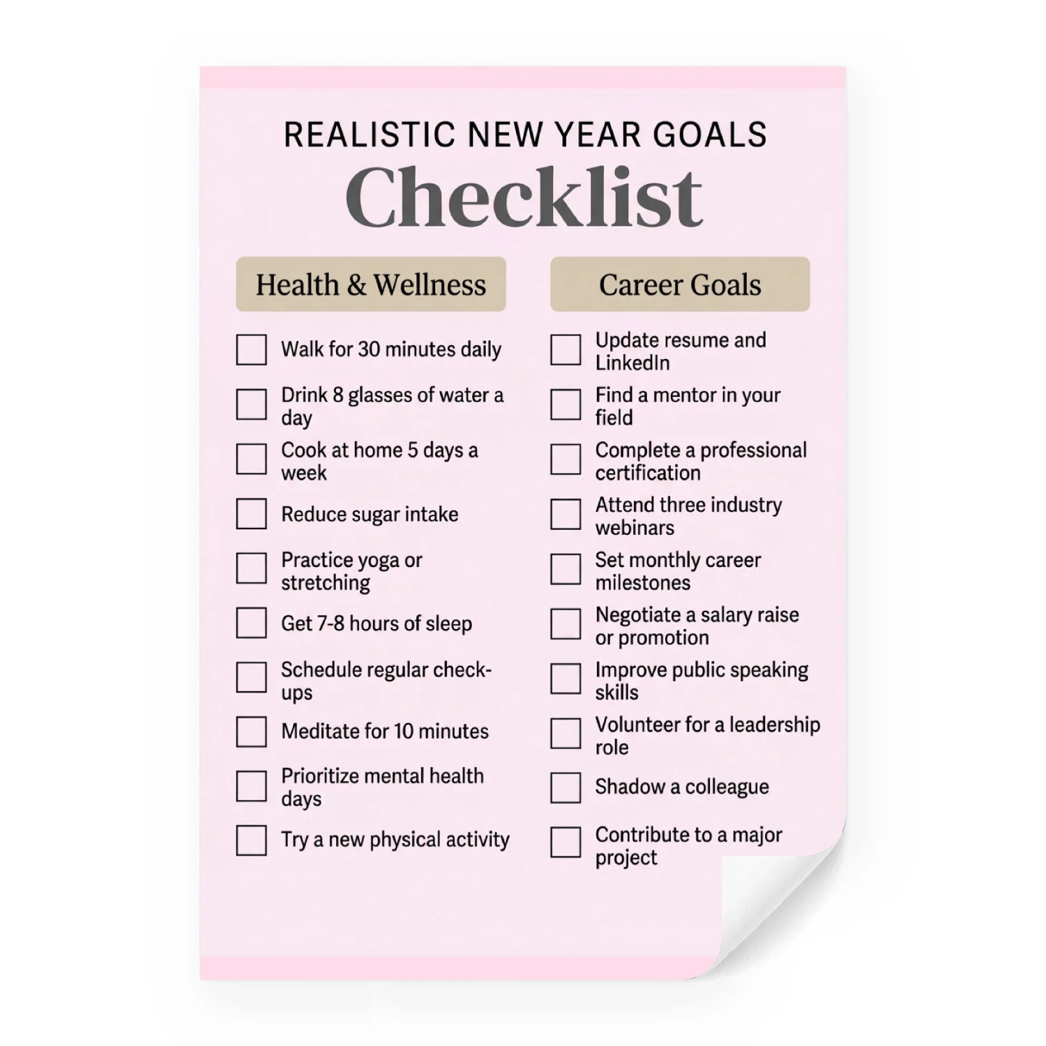 New month New goals - 2027 goals list- new year resolution 