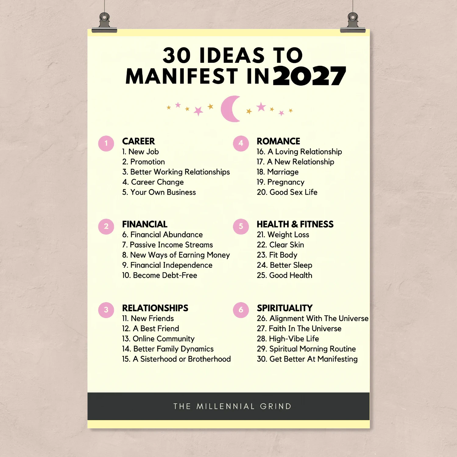 MY 2027 MANIFESTATION BOARD 2027 - new year resolution 