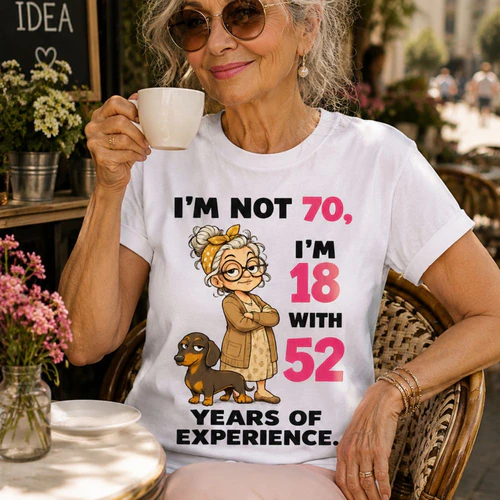 SHE’S NOT 70