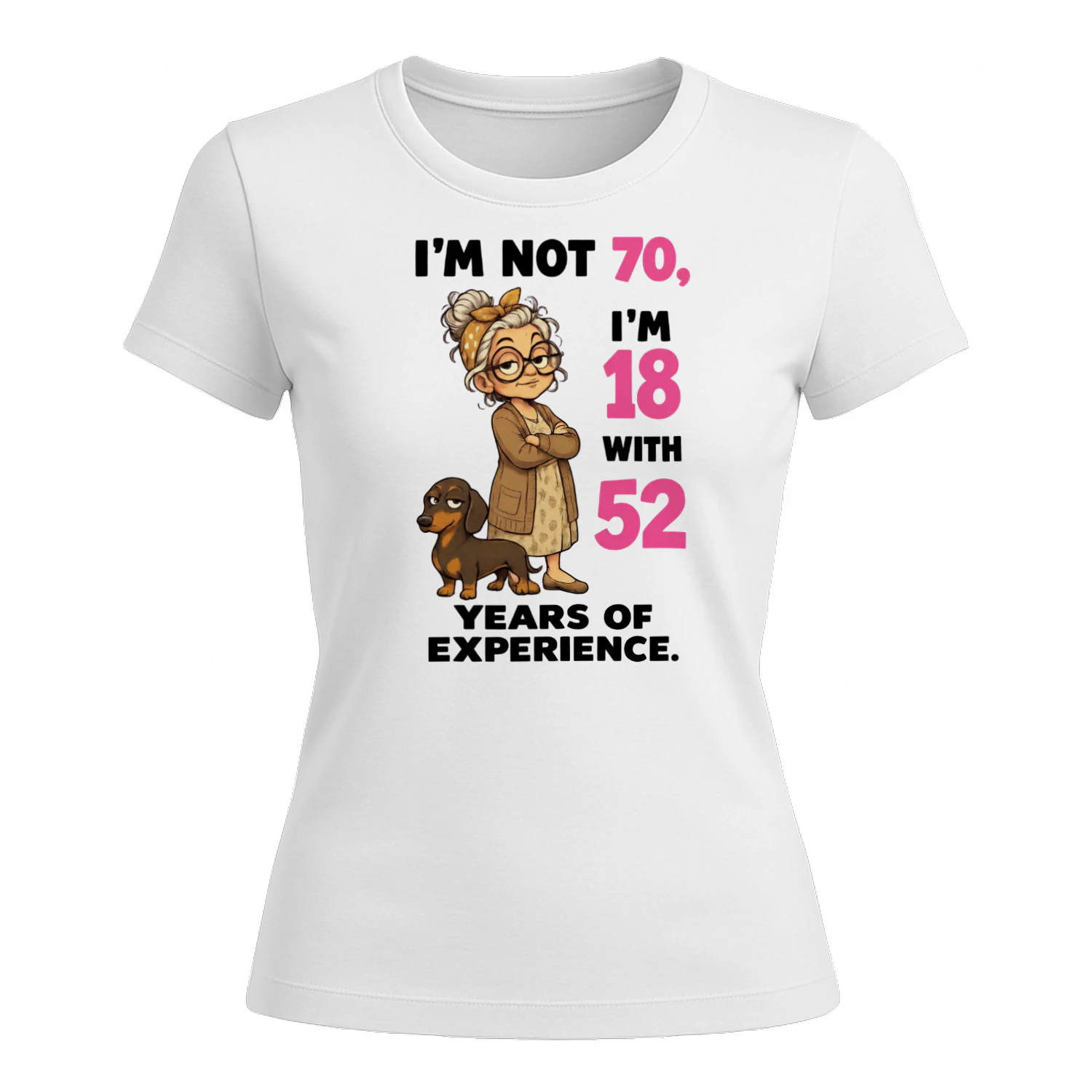 70? Absolutely not. She’s 18 with 52 years of experience!