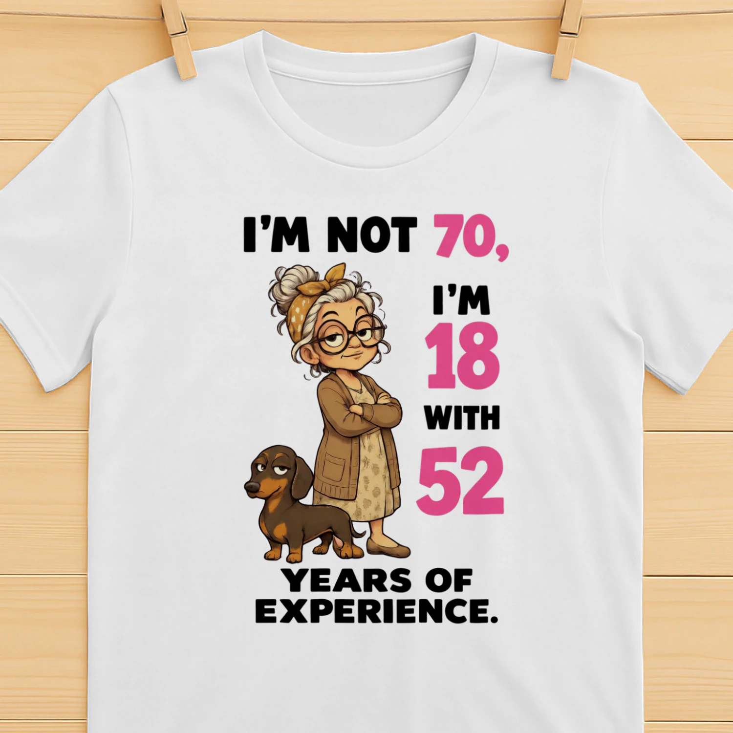 70? Absolutely not. She’s 18 with 52 years of experience!