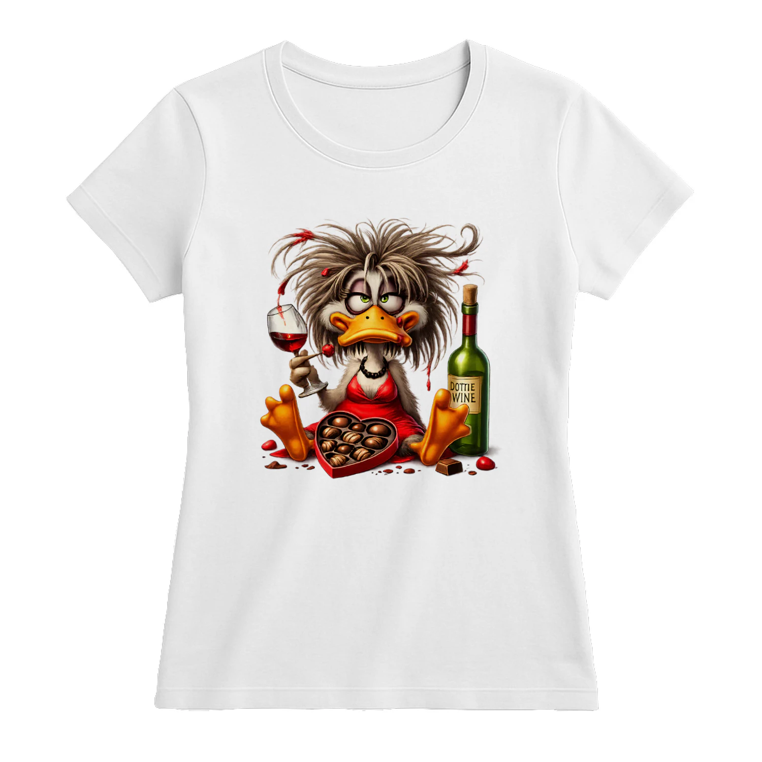 Casual Style Duck Wine Chocolate Pattern