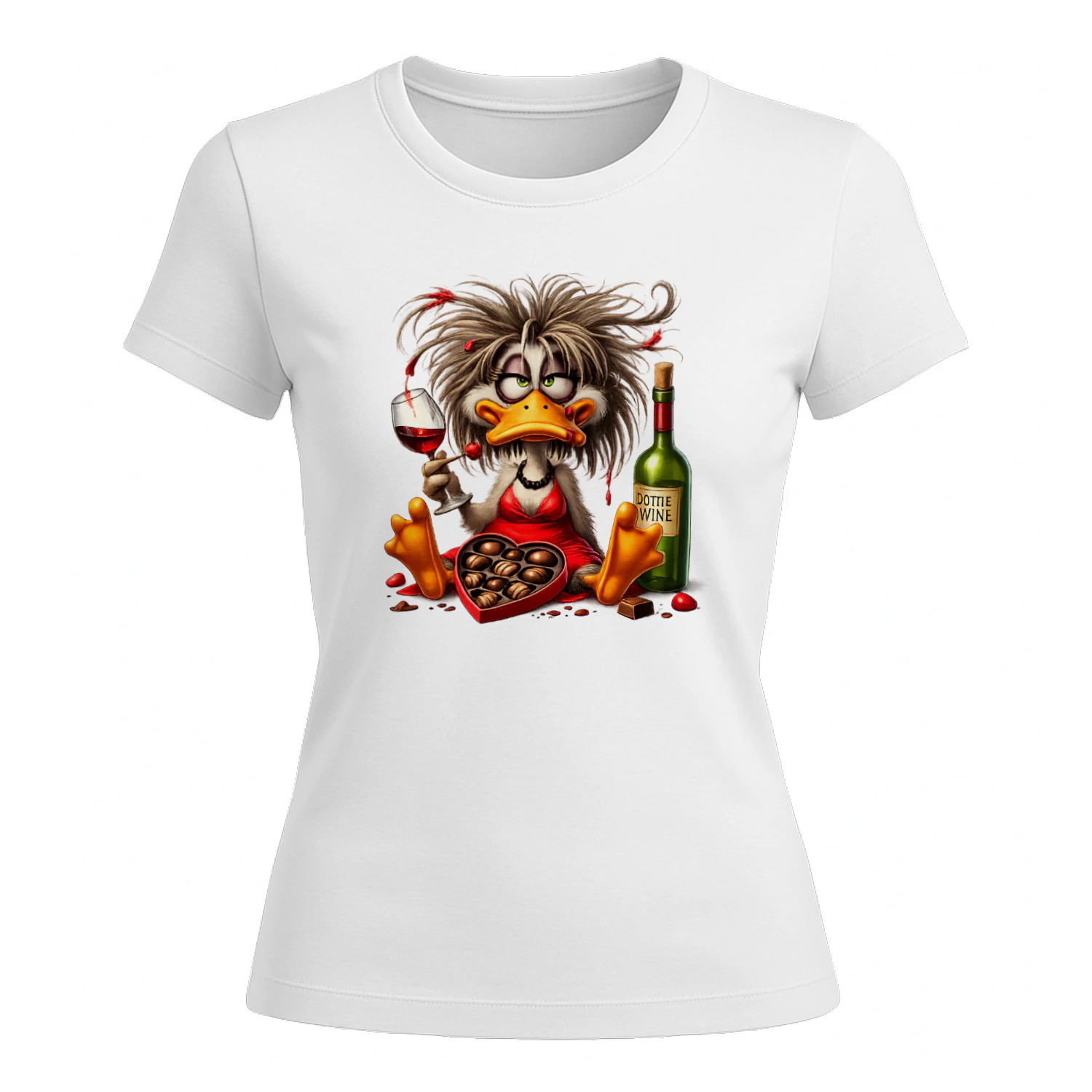 Casual Style Duck Wine Chocolate Pattern