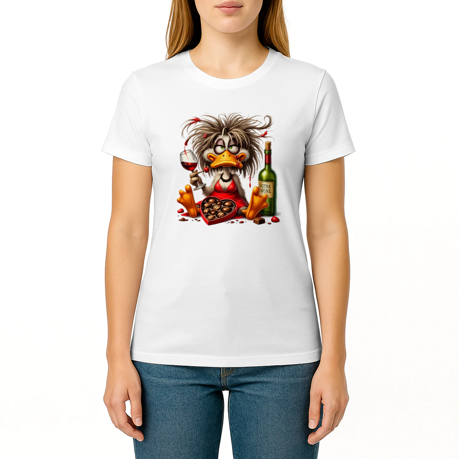 Casual Style Duck Wine Chocolate Pattern