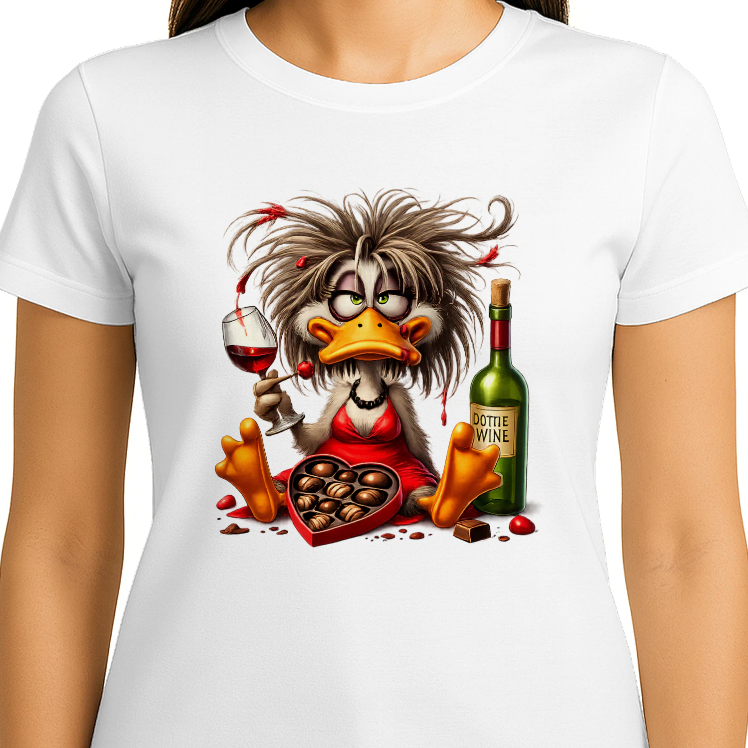 Casual Style Duck Wine Chocolate Pattern