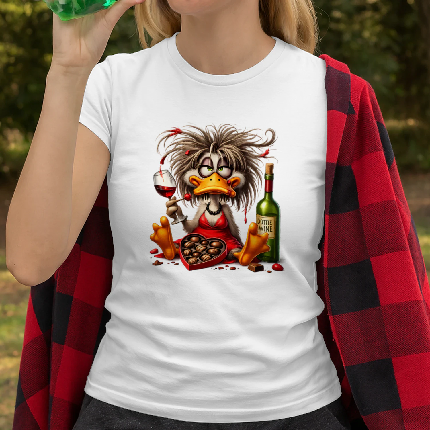 Casual Style Duck Wine Chocolate Pattern