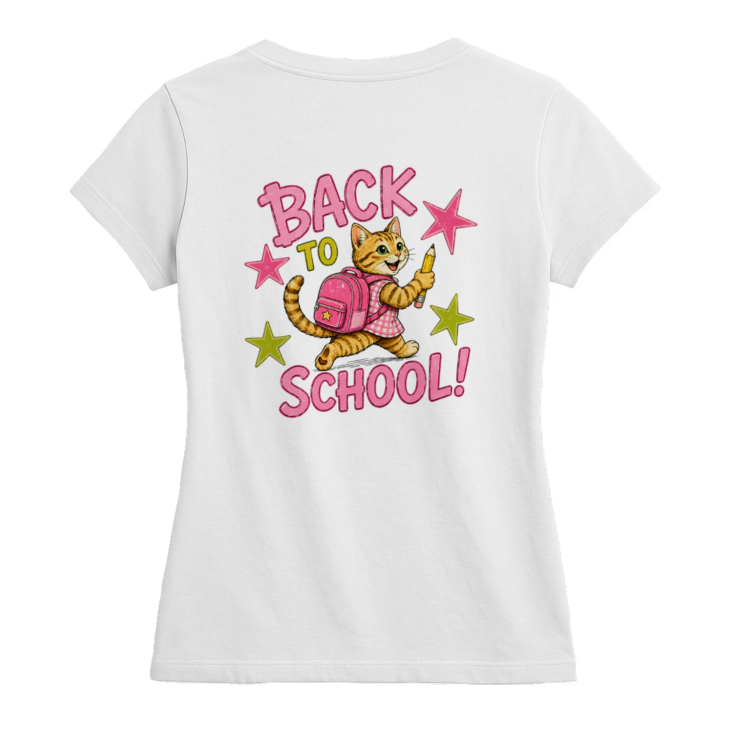 Guess Who's Back Cat Graphic T-Shirt – Cute Back to School Shirt