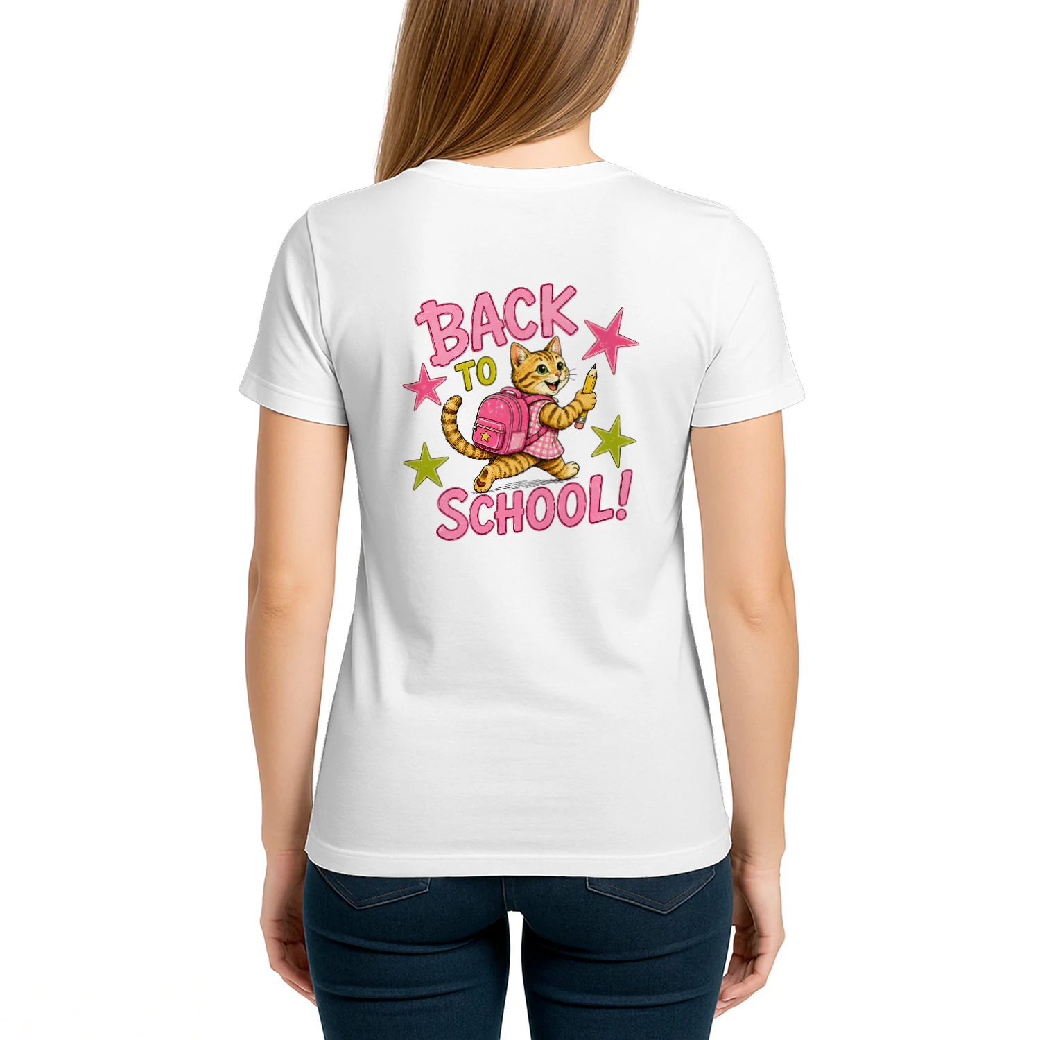 Guess Who's Back Cat Graphic T-Shirt – Cute Back to School Shirt