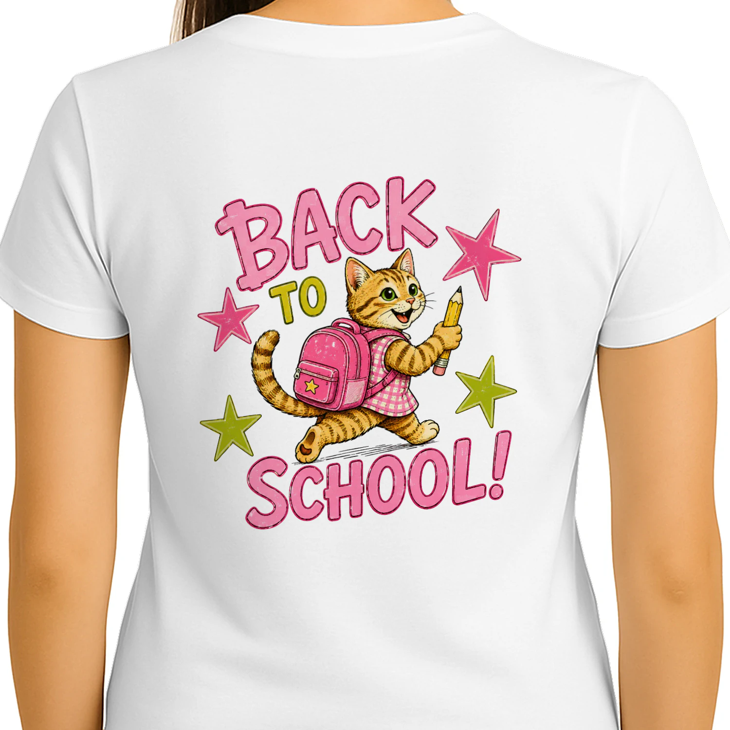Guess Who's Back Cat Graphic T-Shirt – Cute Back to School Shirt