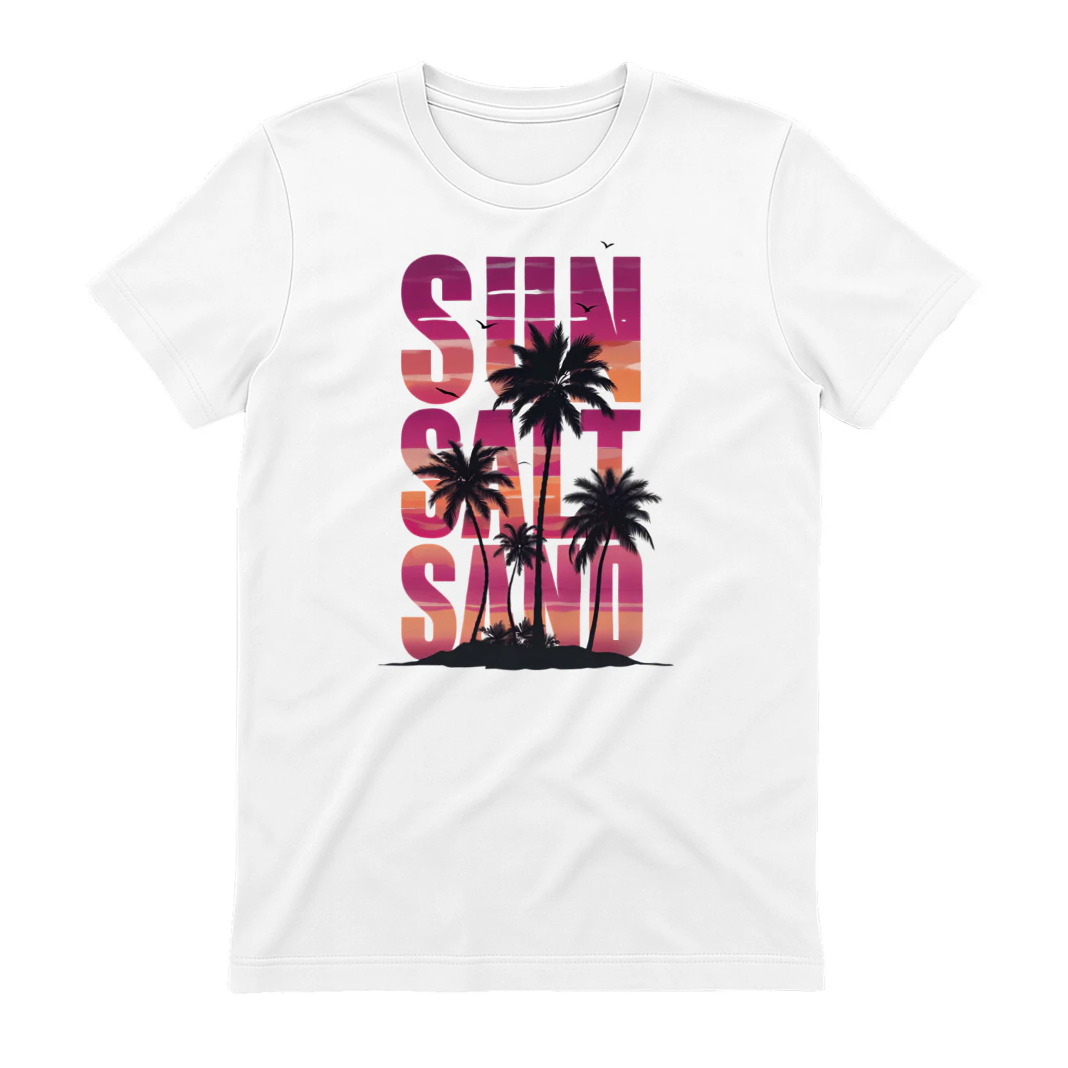Sun Salt Sand Tropical Beach Graphic T-Shirt