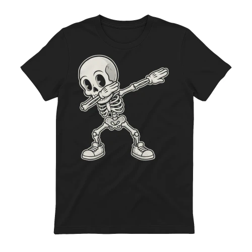 Retro Cartoon Dabbing Skeleton