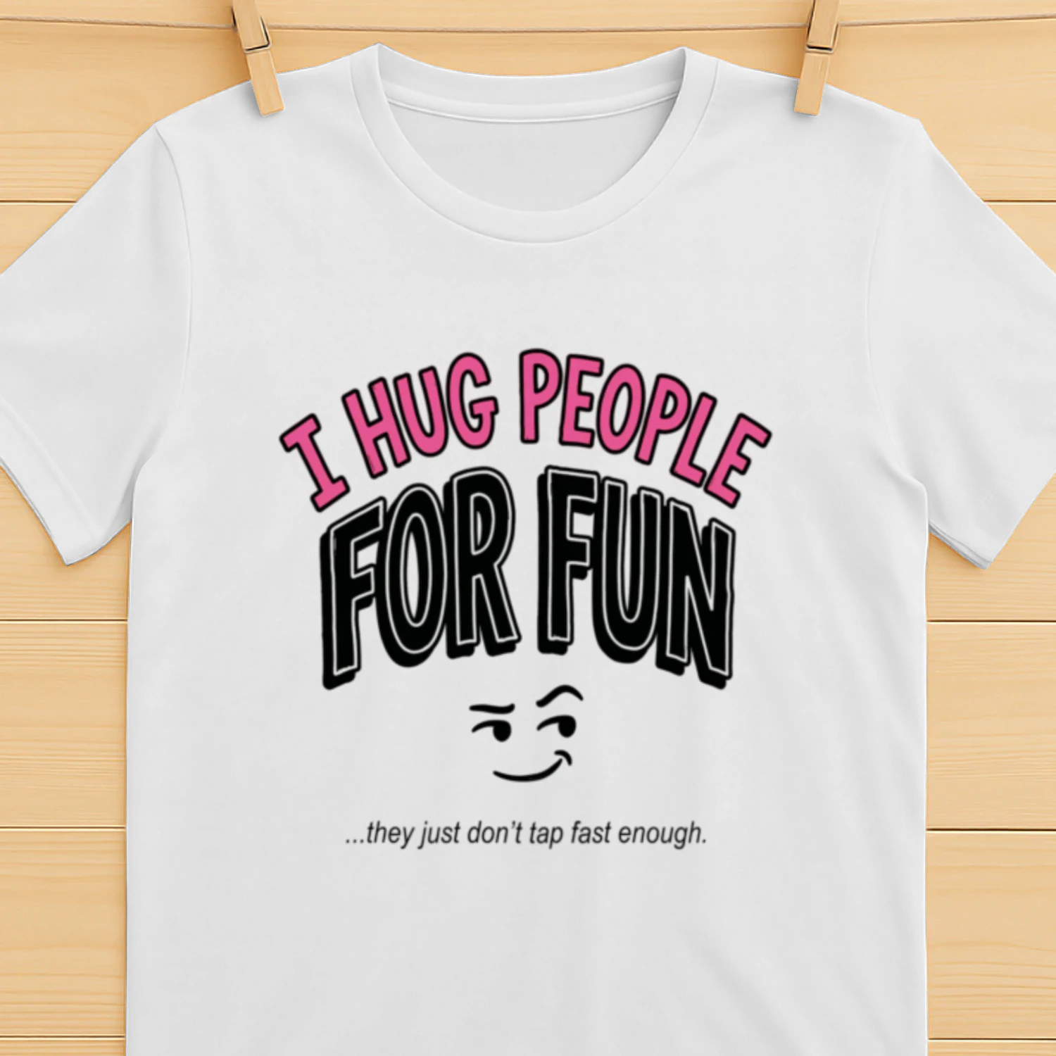 "I Hug People For Fun" — Women's BJJ Graphic T-Shirt