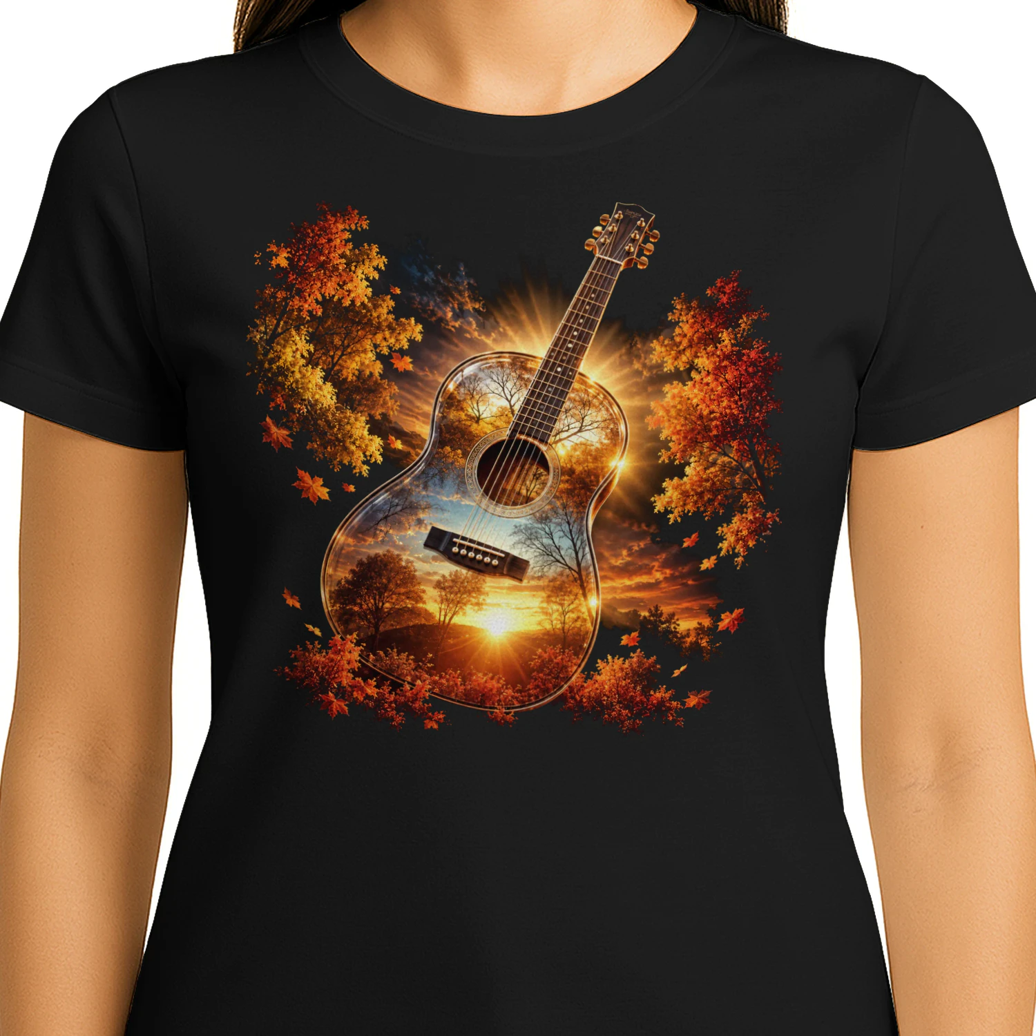 Guitar Autumn Sunset
