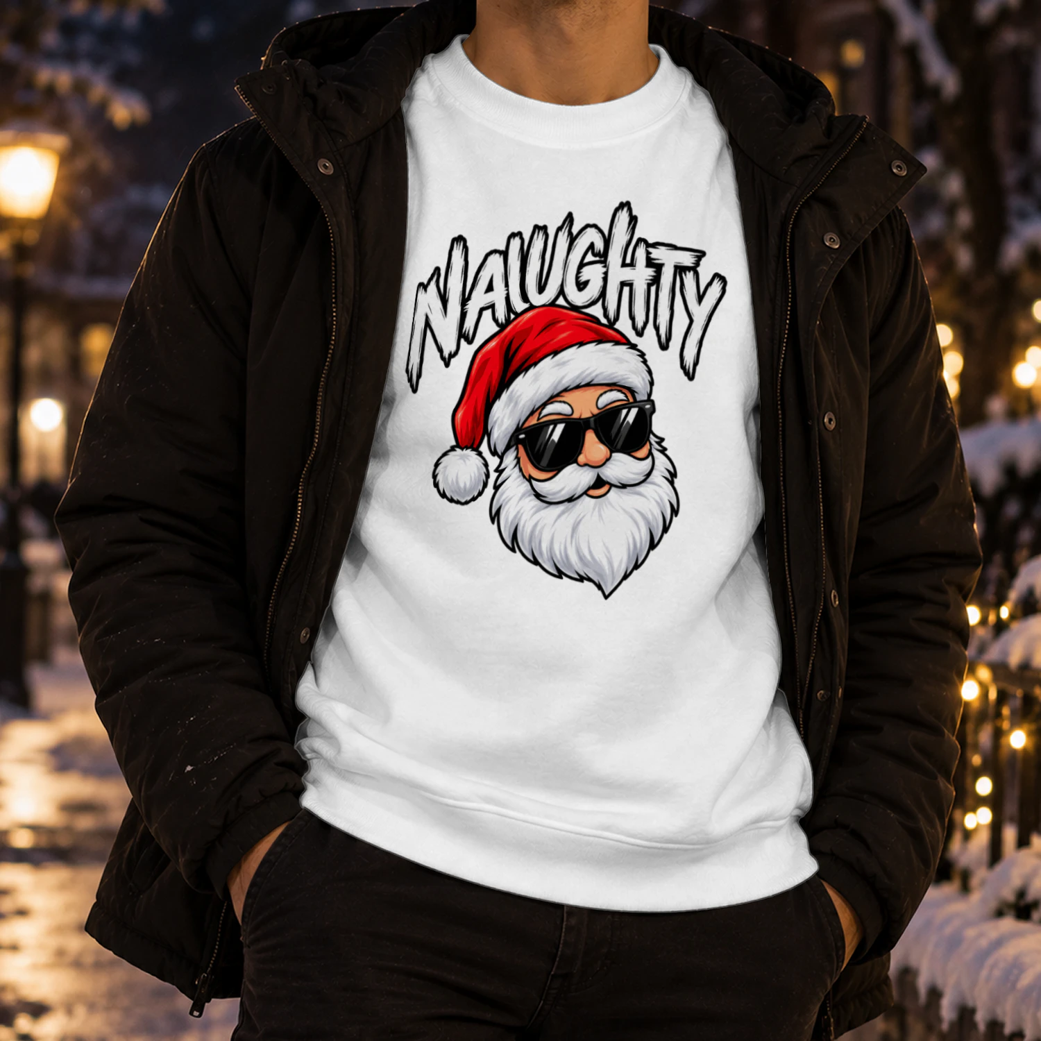 Naughty Santa Christmas sweatshirt