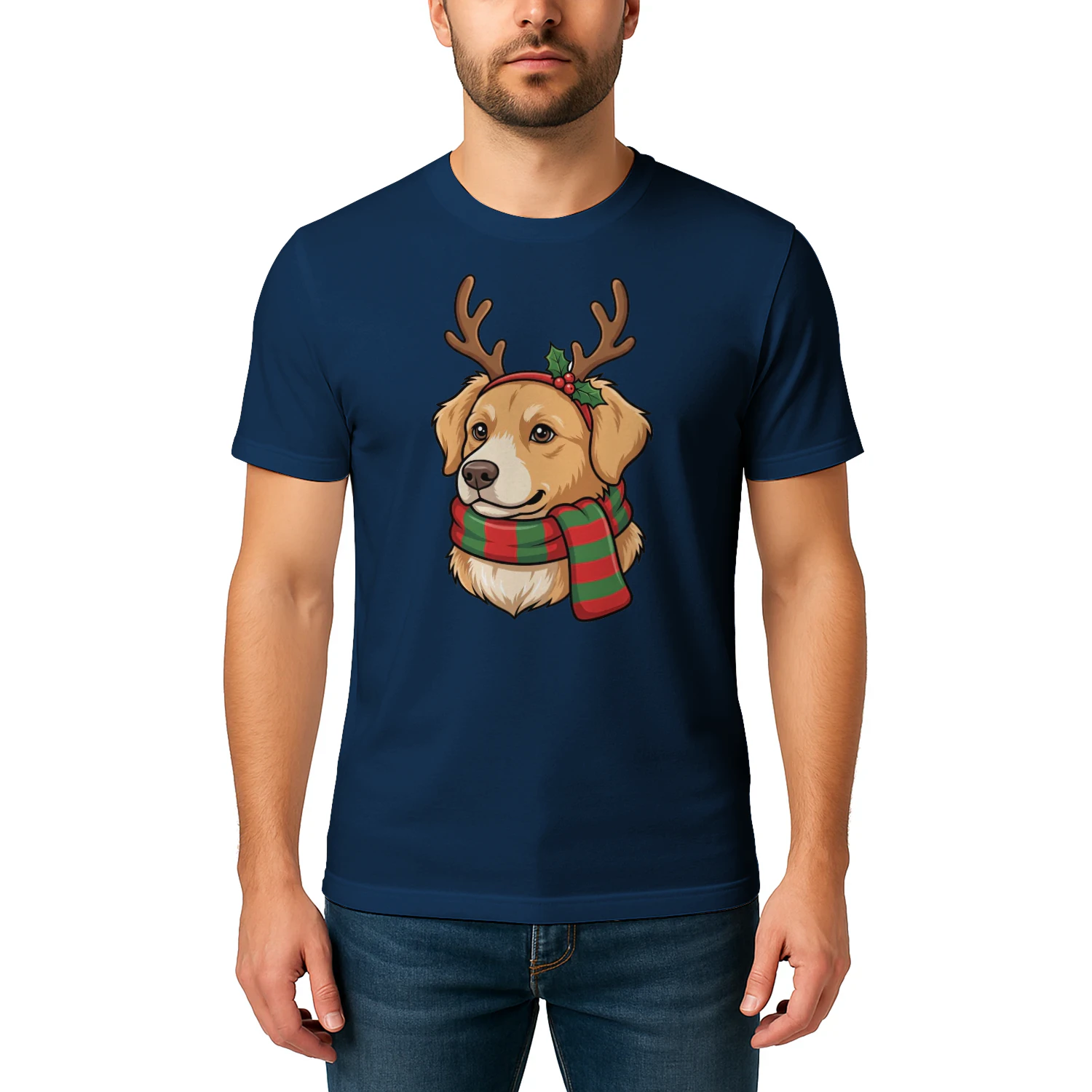 Golden Retriever Christmas T-shirt