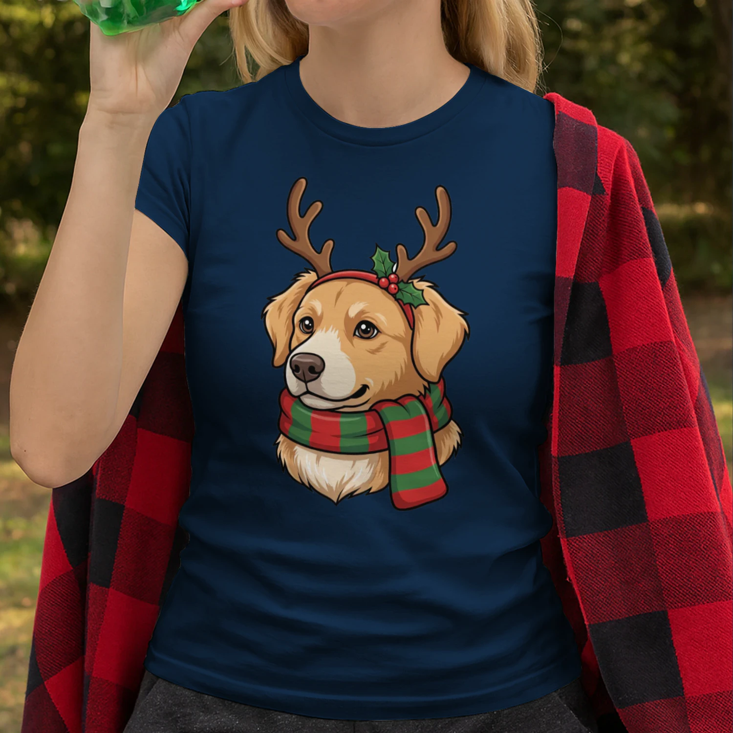 Golden Retriever Christmas T-shirt