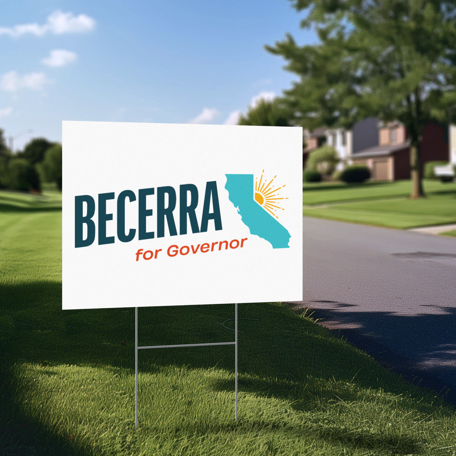 Xavier Becerra For California Governor Yard Sign